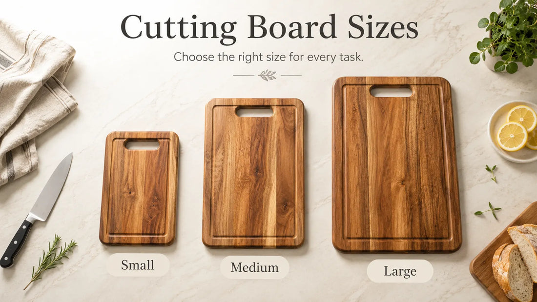 Cutting Board Size Guide: How to Choose the Right Board for Prep, Serving, and Gifts