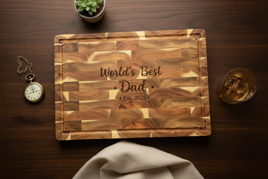 What to Get the Dad Who Has Everything: A Personalized Cutting Board for Dad