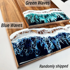 Ocean Resin Charcuterie Board - Personalized Rectangle Serving Tray