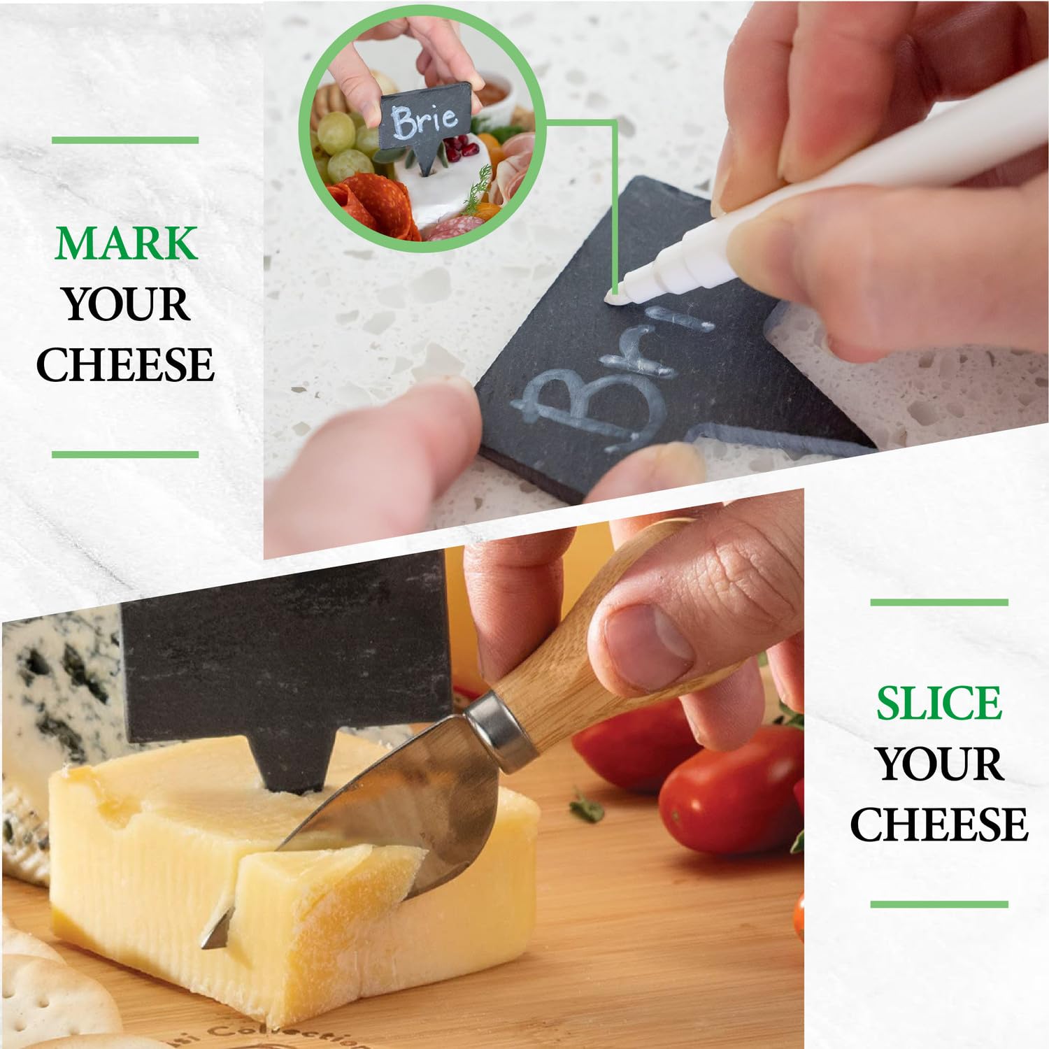 Personalized 3-Drawer Bamboo Charcuterie Board with Tray & Utensils Set