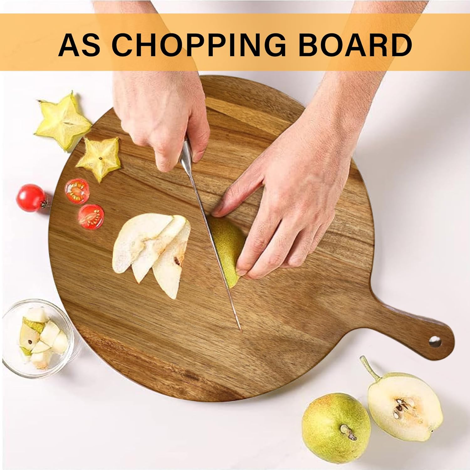 Personalized Wood Pizza Serving Board 13"