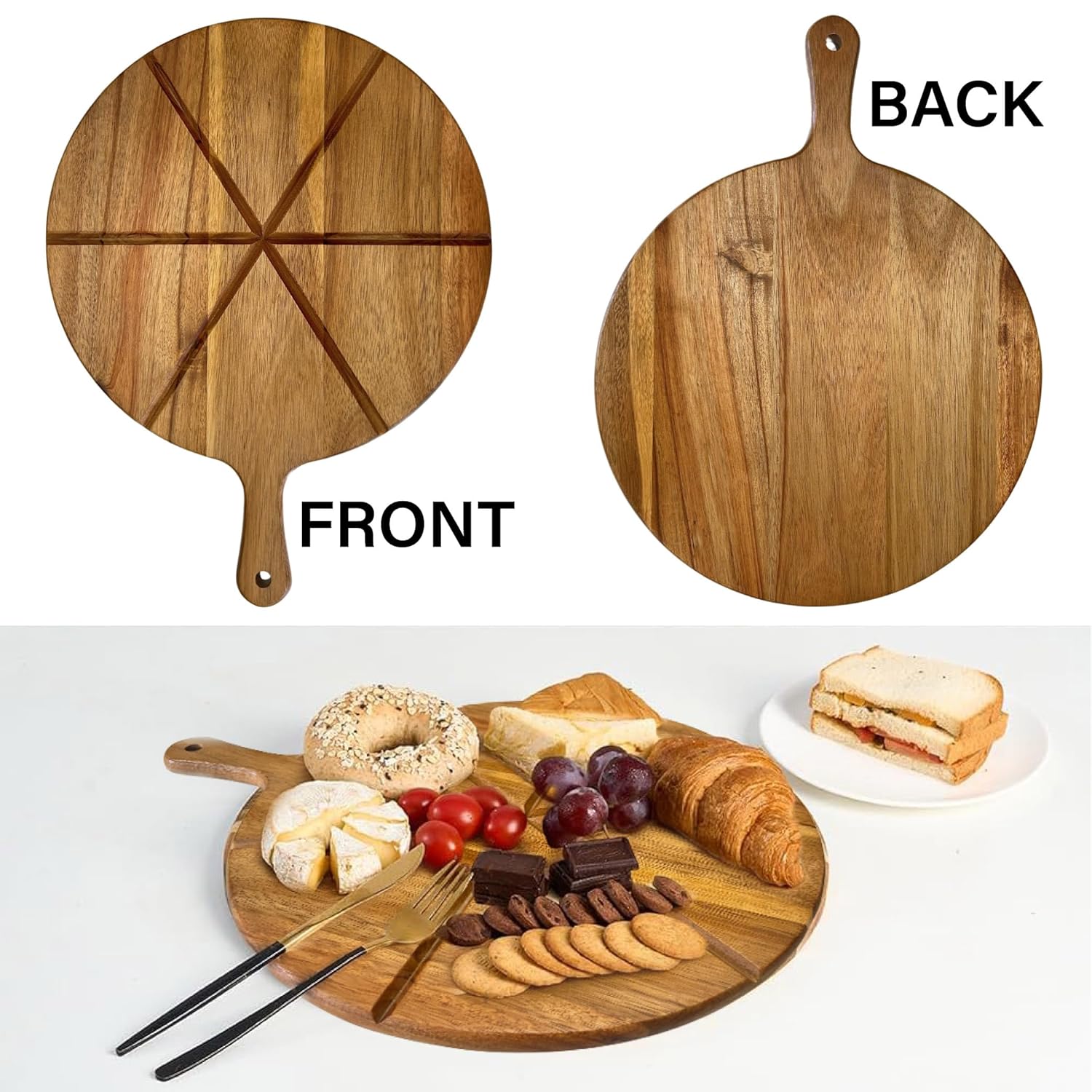 Personalized Wood Pizza Serving Board 13"