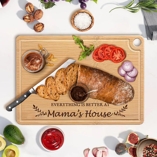 Custom 100% Bamboo Cutting Board with Hanging Hole