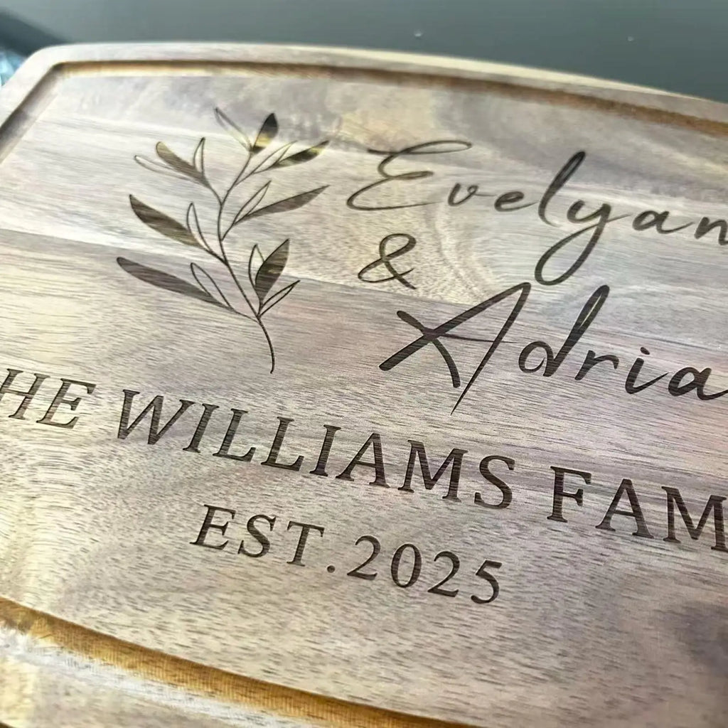 Personalized Milestone Anniversary Cutting Board