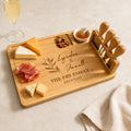 Custom Bamboo Charcuterie Board with Magnetic Knife Storage