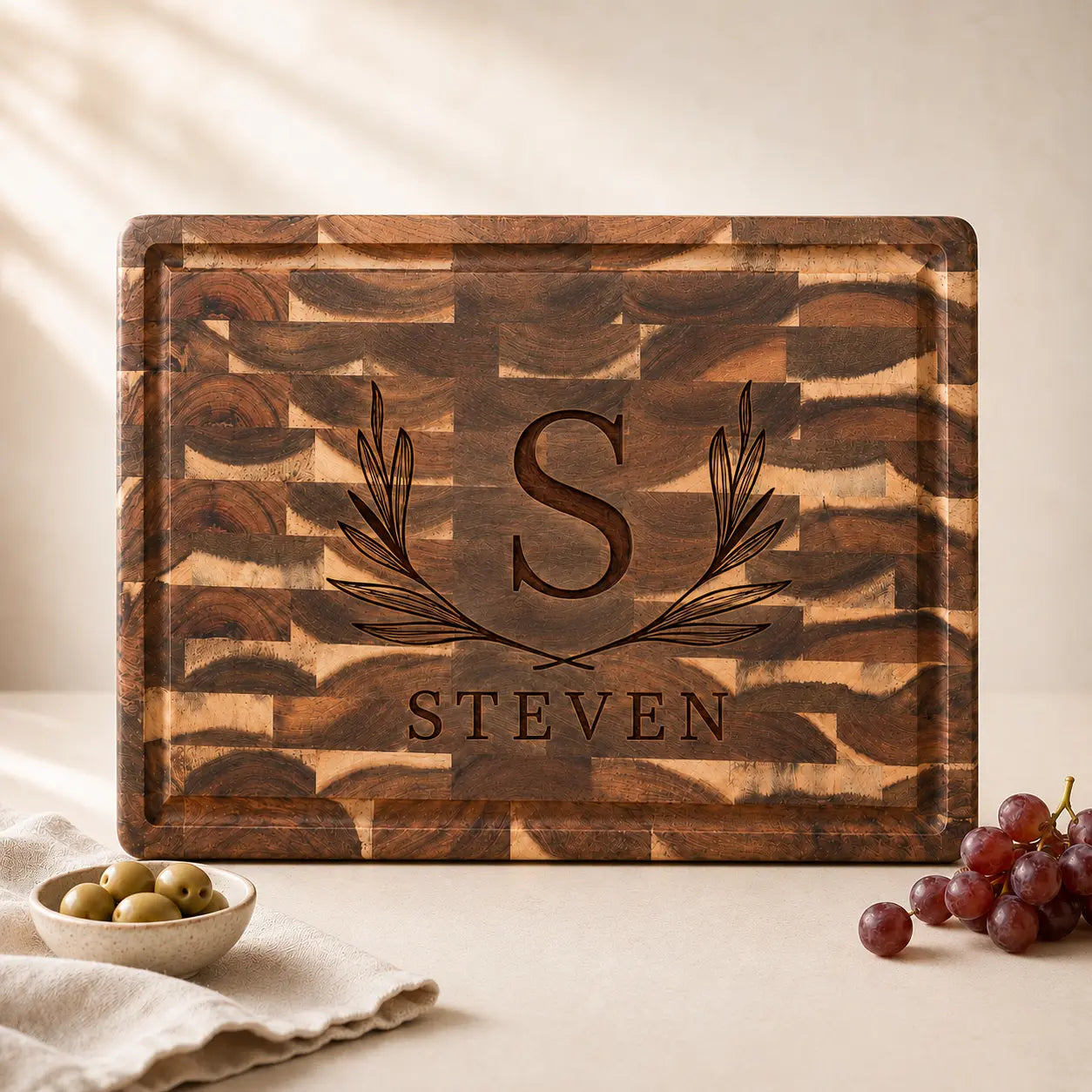 Custom Butcher Block and Engraved Serving Board