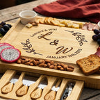 Personalized Family Charcuterie Board Gift Set