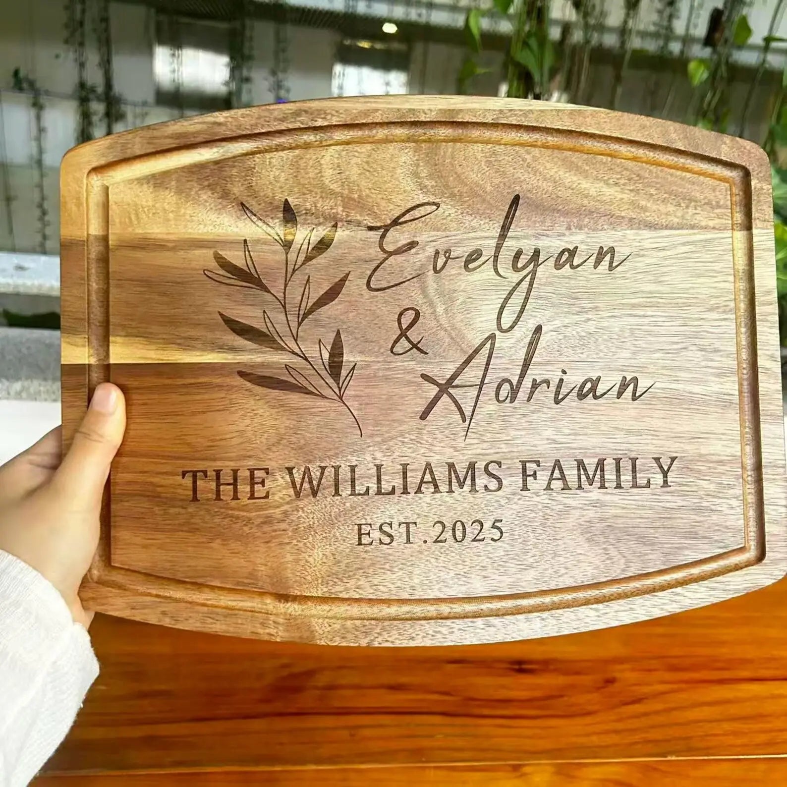 Personalized Milestone Anniversary Cutting Board