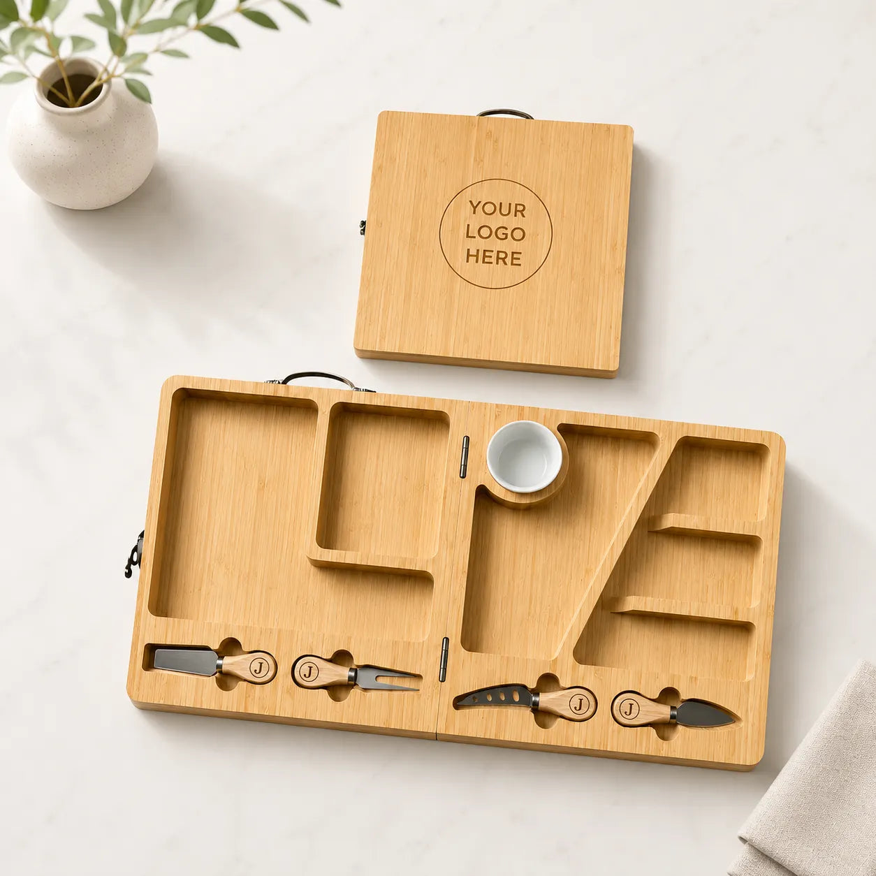 Custom Logo Folding Charcuterie Board Set