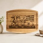 Funny Custom Acacia Board - Wedding, Engagement & Housewarming Gift