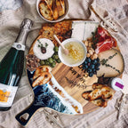Personalized Ocean Wave Round Cutting Board - Engagement Gift