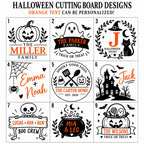 Personalized Haunted House Cutting Board for the Family Kitchen