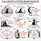 Personalized Haunted House Cutting Board for the Family Kitchen