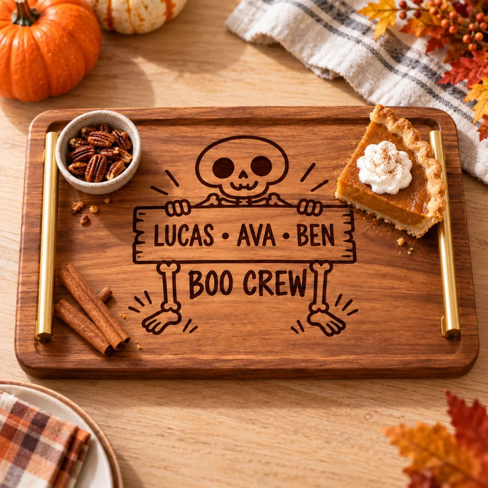 Halloween_skeleton_engraved_tray_with_pumpkin_pie_and_pecans