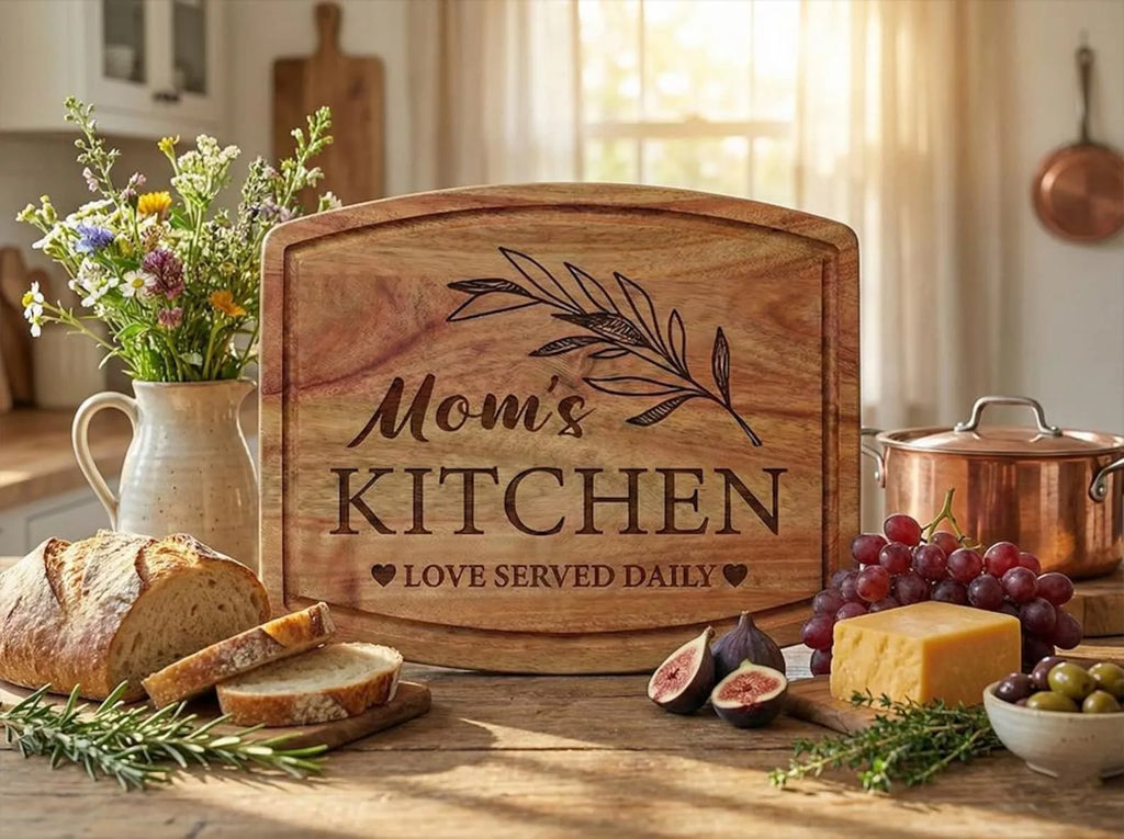 Personalized Mom’s Kitchen Cheese Board