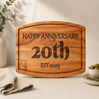 Personalized Milestone Anniversary Cutting Board