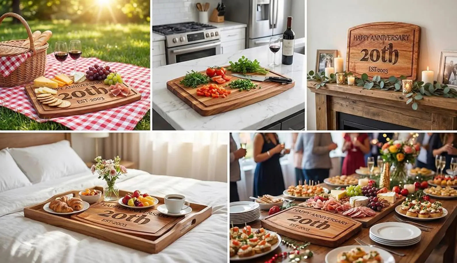 Personalized Milestone Anniversary Cutting Board