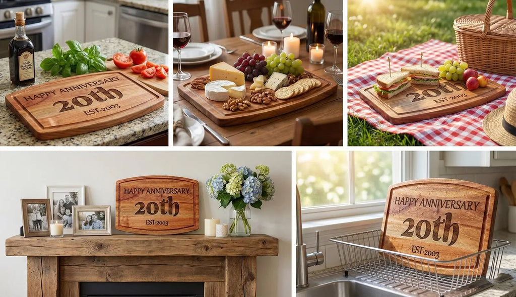 Personalized Milestone Anniversary Cutting Board