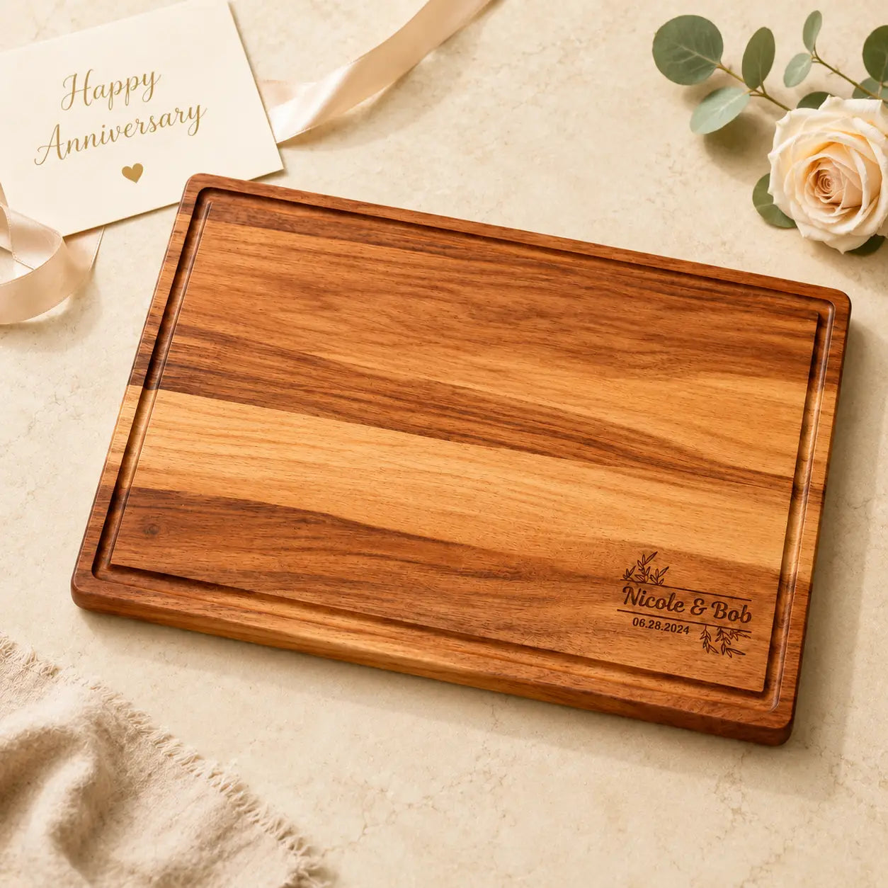 Personalized Anniversary Charcuterie Board
