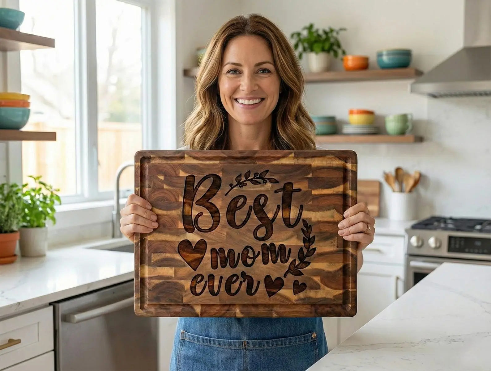 Personalized Mom’s Kitchen Charcuterie Board