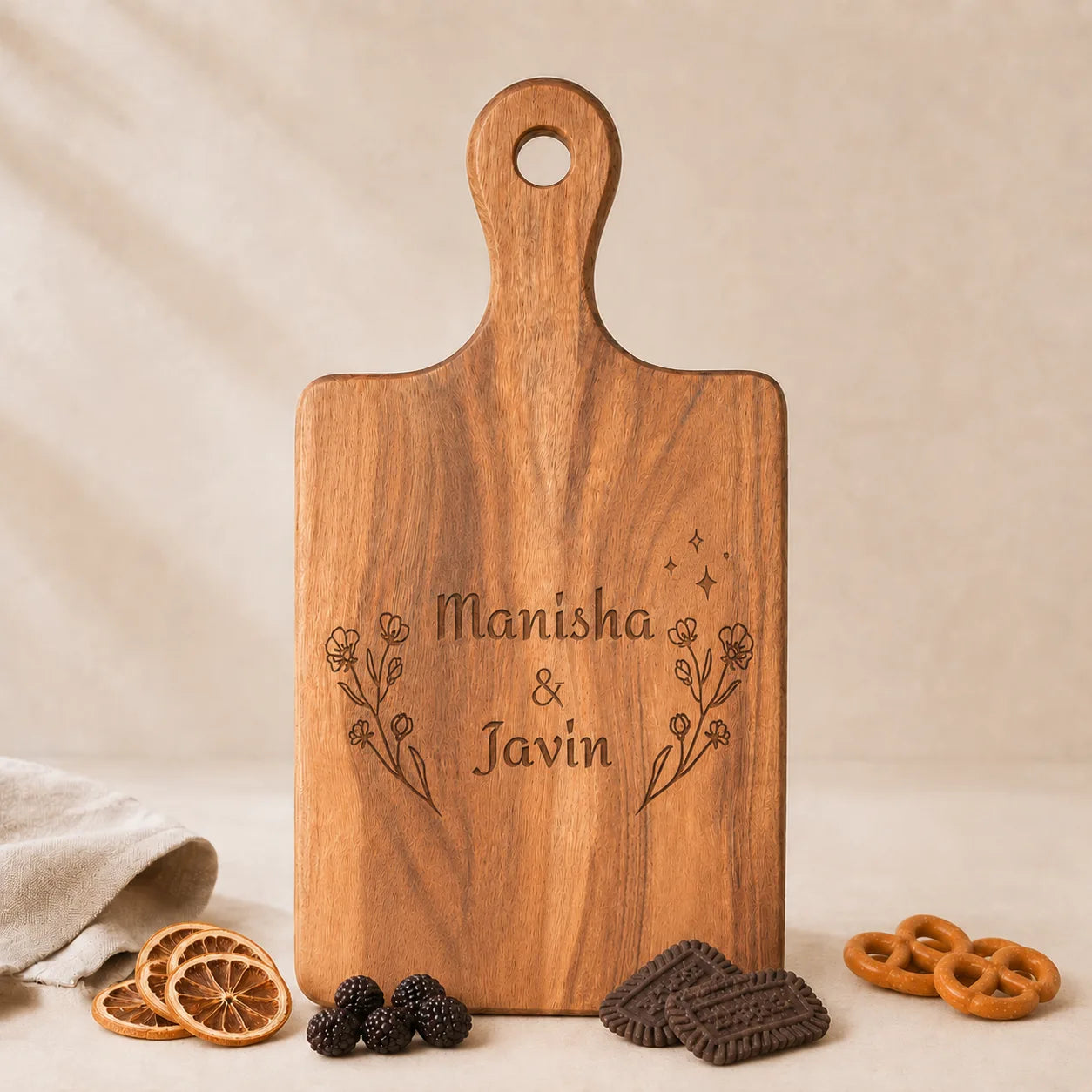 Personalized Charcuterie Board for Engagement Party Gift
