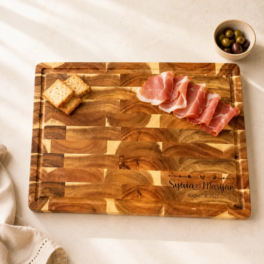 Personalized End Grain Butcher Block Board