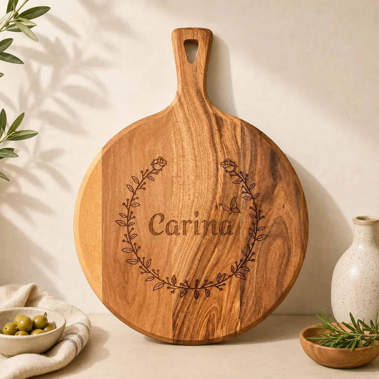 Personalized Family Pizza Serving Board