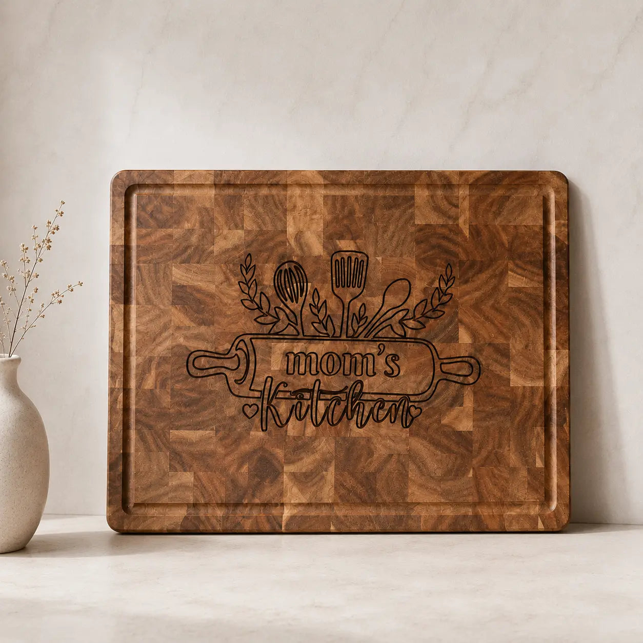Personalized Mom’s Kitchen Charcuterie Board