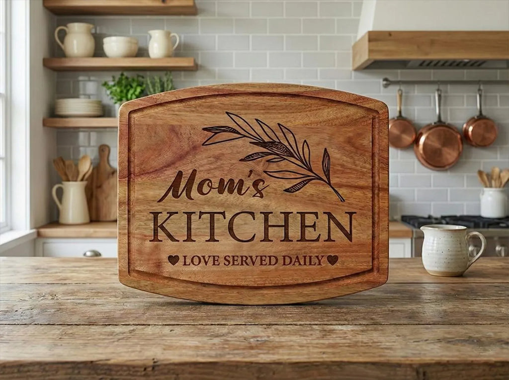 Personalized Mom’s Kitchen Cheese Board