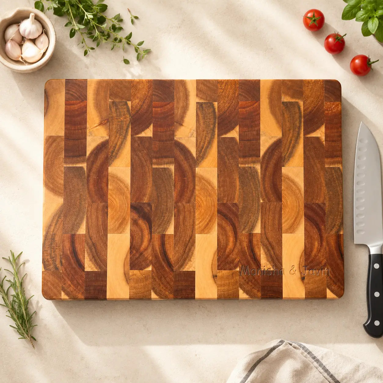 Personalized Non-Slip Cutting Board