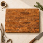 Personalized Teak Wood Family Cutting Board