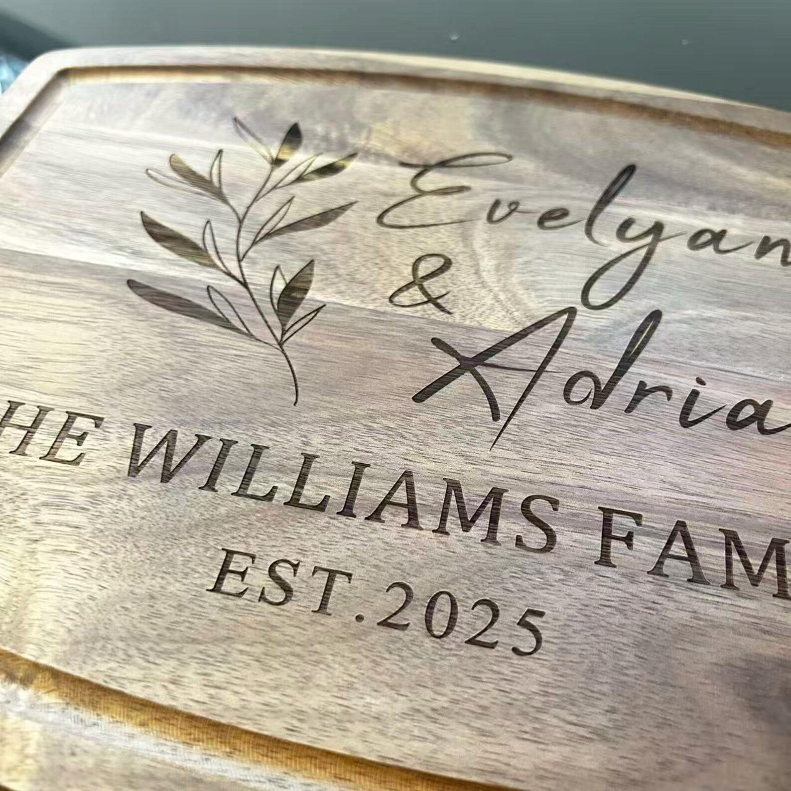 Personalized Milestone Anniversary Cutting Board