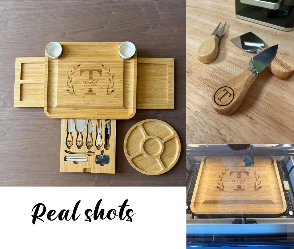 Personalized Family Charcuterie Board Gift Set