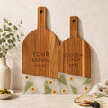 Custom Floral Resin Charcuterie Board with Logo