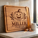 Personalized Halloween Steak Board with Family Name