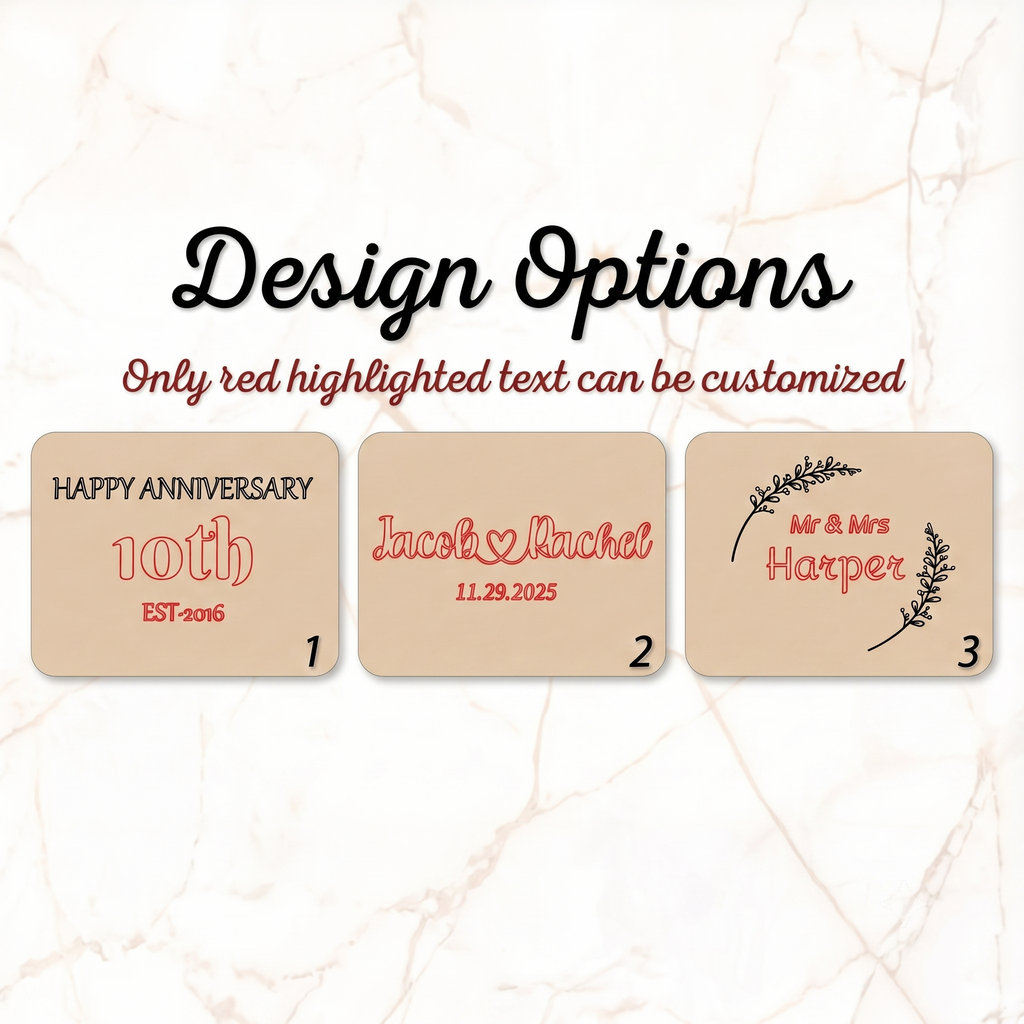 Personalized Milestone Anniversary Cutting Board