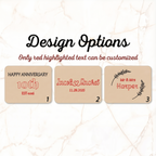 Personalized Milestone Anniversary Cutting Board