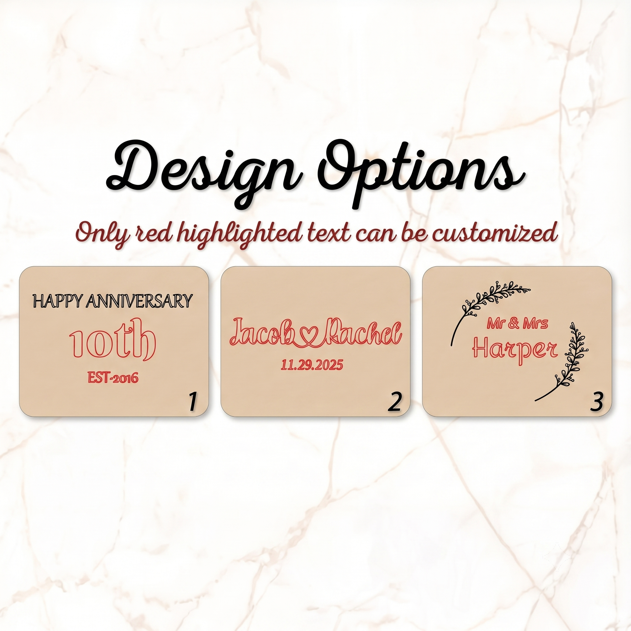 Personalized Milestone Anniversary Cutting Board