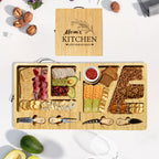 Personalized Folding Bamboo Cheese Board & Knife Set