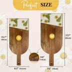Personalized Dried Flower Resin Charcuterie Board