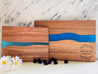 Personalized Resin River Charcuterie Board