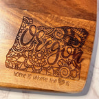 Personalized Home State Charcuterie Board