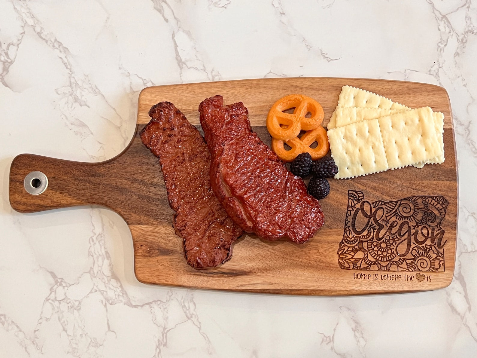 Personalized Home State Charcuterie Board