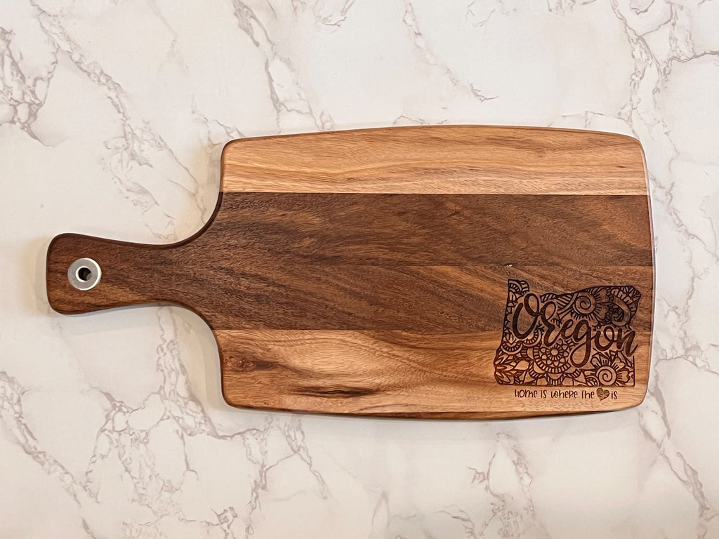 Personalized Home State Charcuterie Board