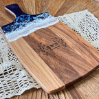 Personalized Ocean Resin Cutting Board with Handle