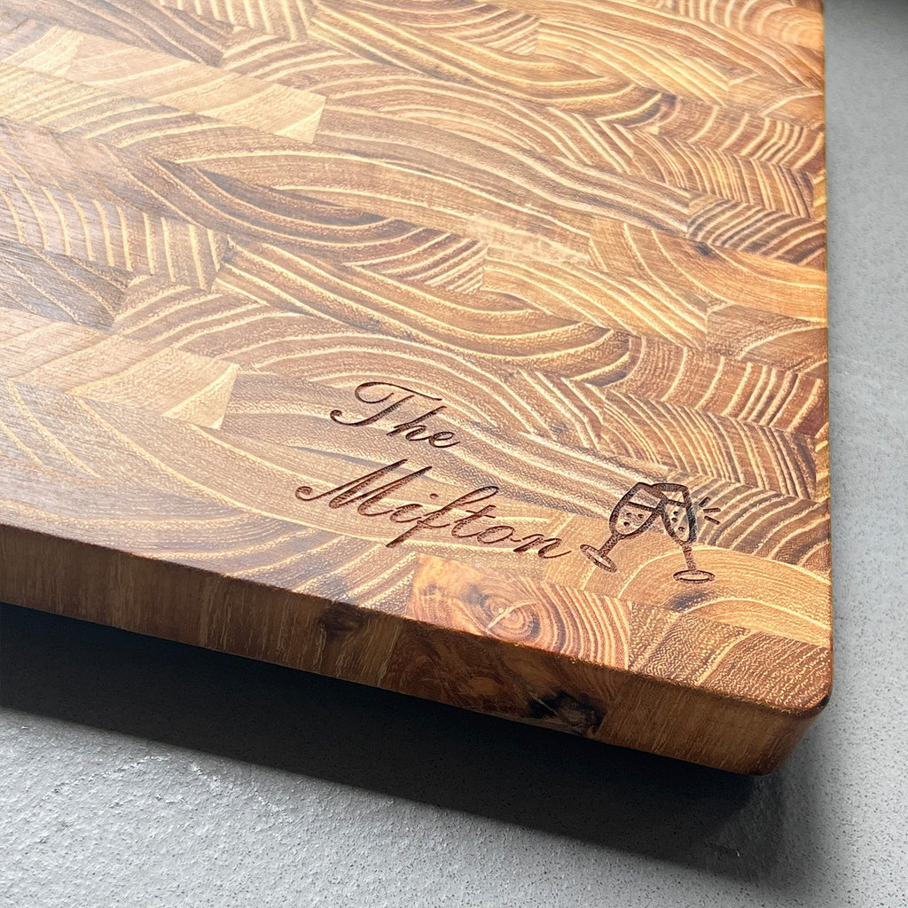 Personalized Teak Wood Family Cutting Board