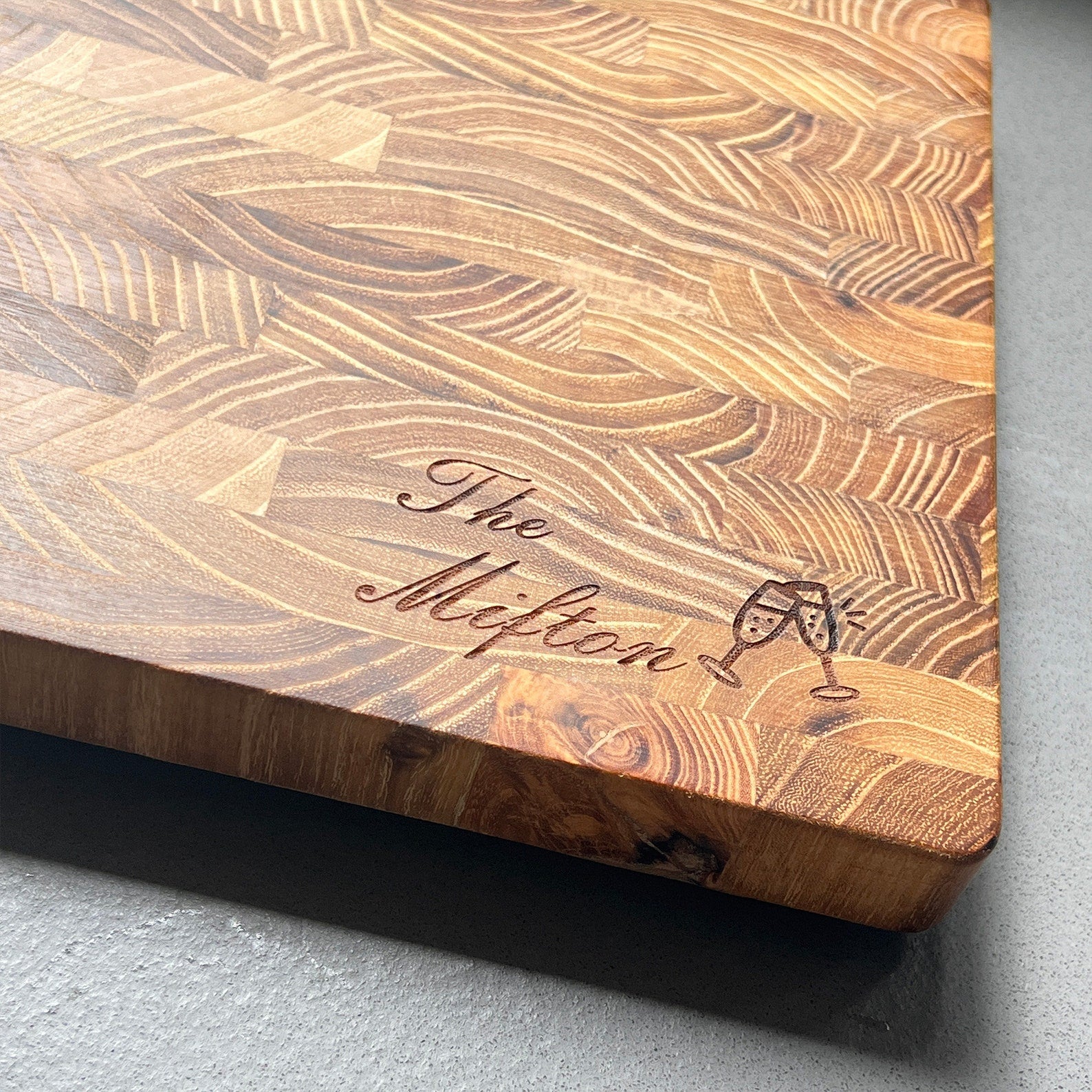 Personalized Teak Wood Family Cutting Board
