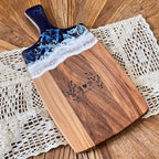 Personalized Ocean Resin Cutting Board with Handle