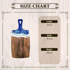 Personalized Ocean Resin Cutting Board with Handle