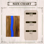 Personalized Epoxy Resin River Cutting Board